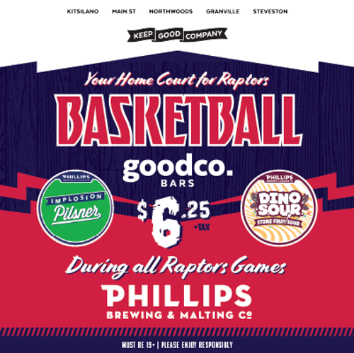 NBA x Raptors at Good Co. Bars